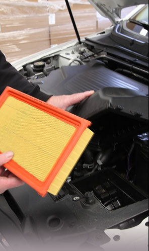 Paper Air Filter Installed