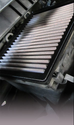 Reusable Synthetic Air Filter Installed